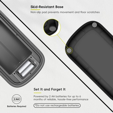 EKO Astro Slim sensor trash can motion detection activates lid for touchless use.