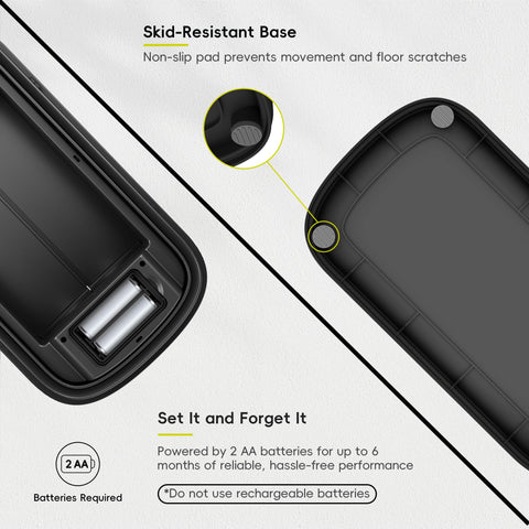 EKO Astro Slim Sensor Trash Can stay-open mode for hands-free tasks.