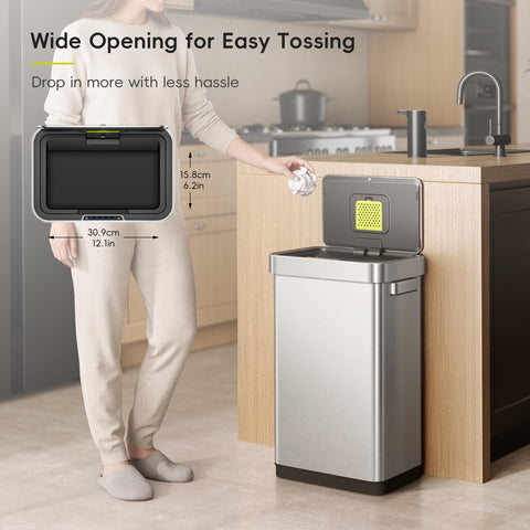 EKO Mirage-T fingerprint-resistant surface keeps a clean look in busy homes.