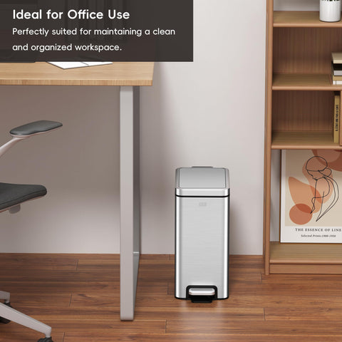 Easy-to-clean surface resists smudges for busy households.