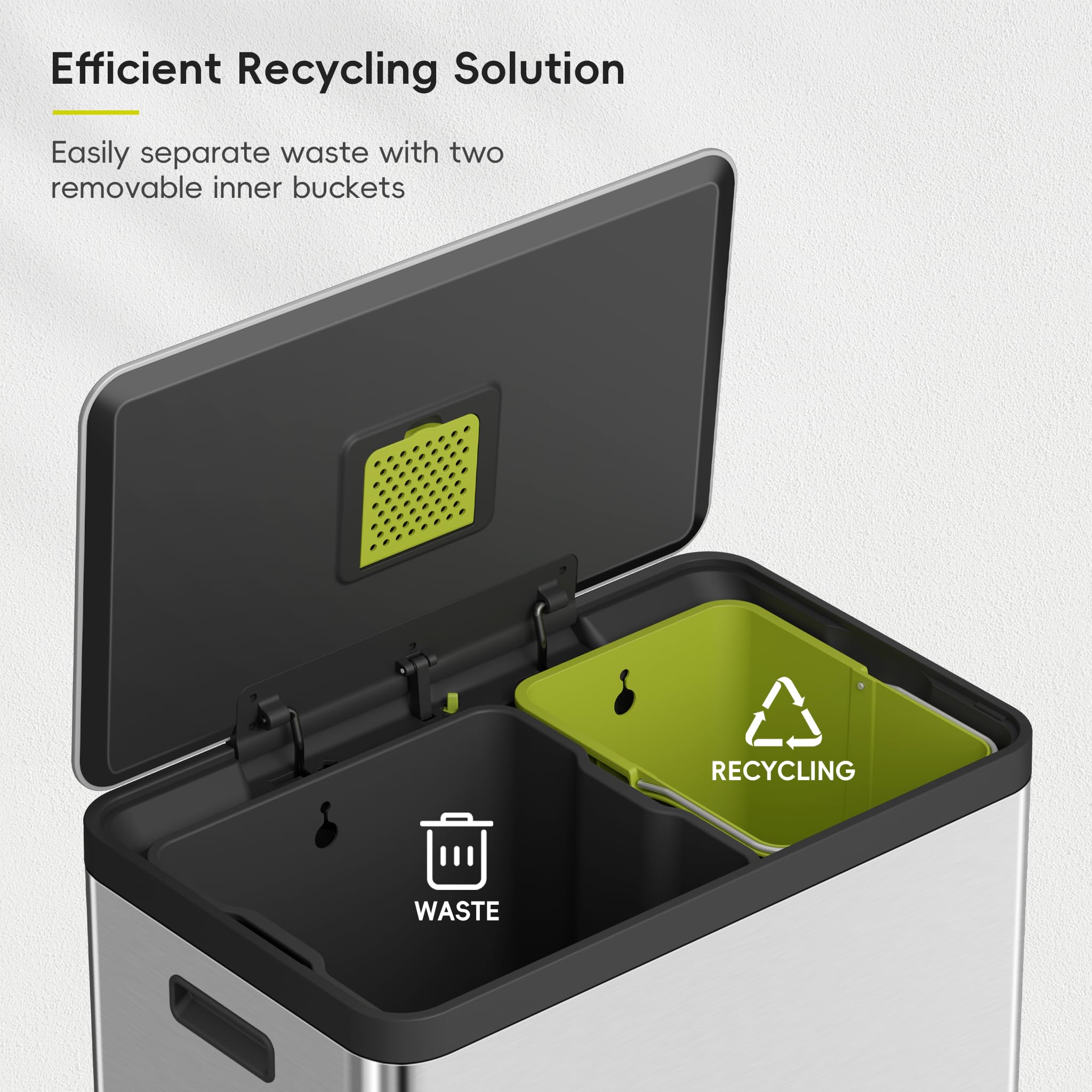 EKO EcoCasa II fingerprint-resistant finish keeps surfaces cleaner longer.