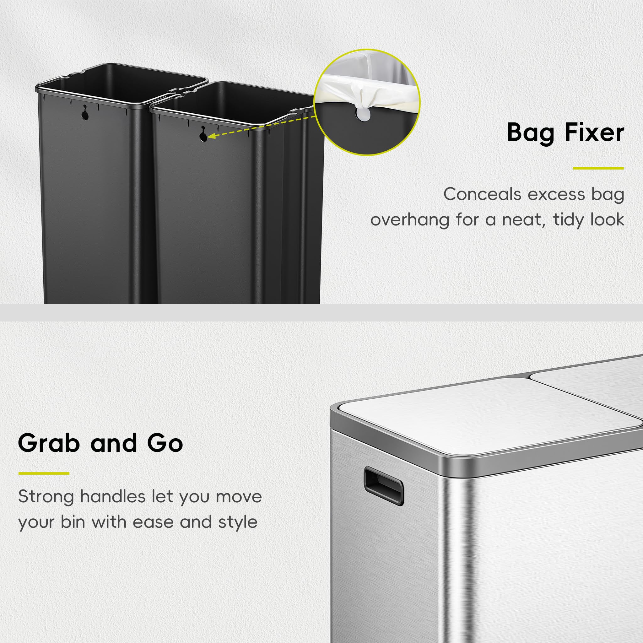 EKO EcoCasa Plus ergonomic carry handles for easy relocation
