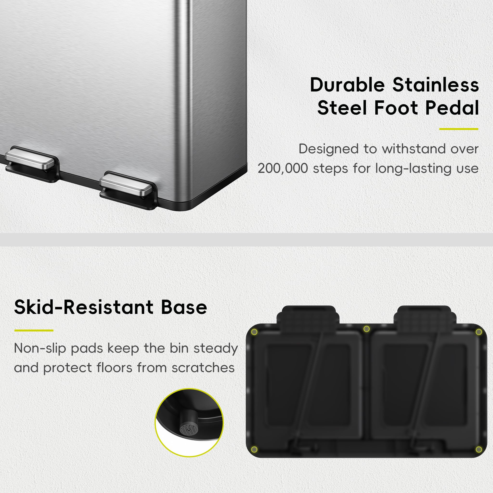 EKO EcoCasa Plus odor-control design keeps smells isolated