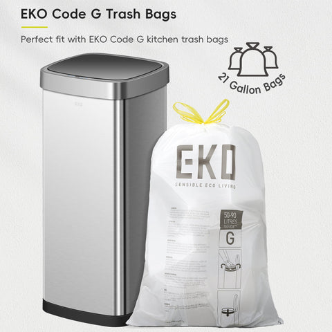 EKO EcoSmart sensor close-up showing seamless lid operation.