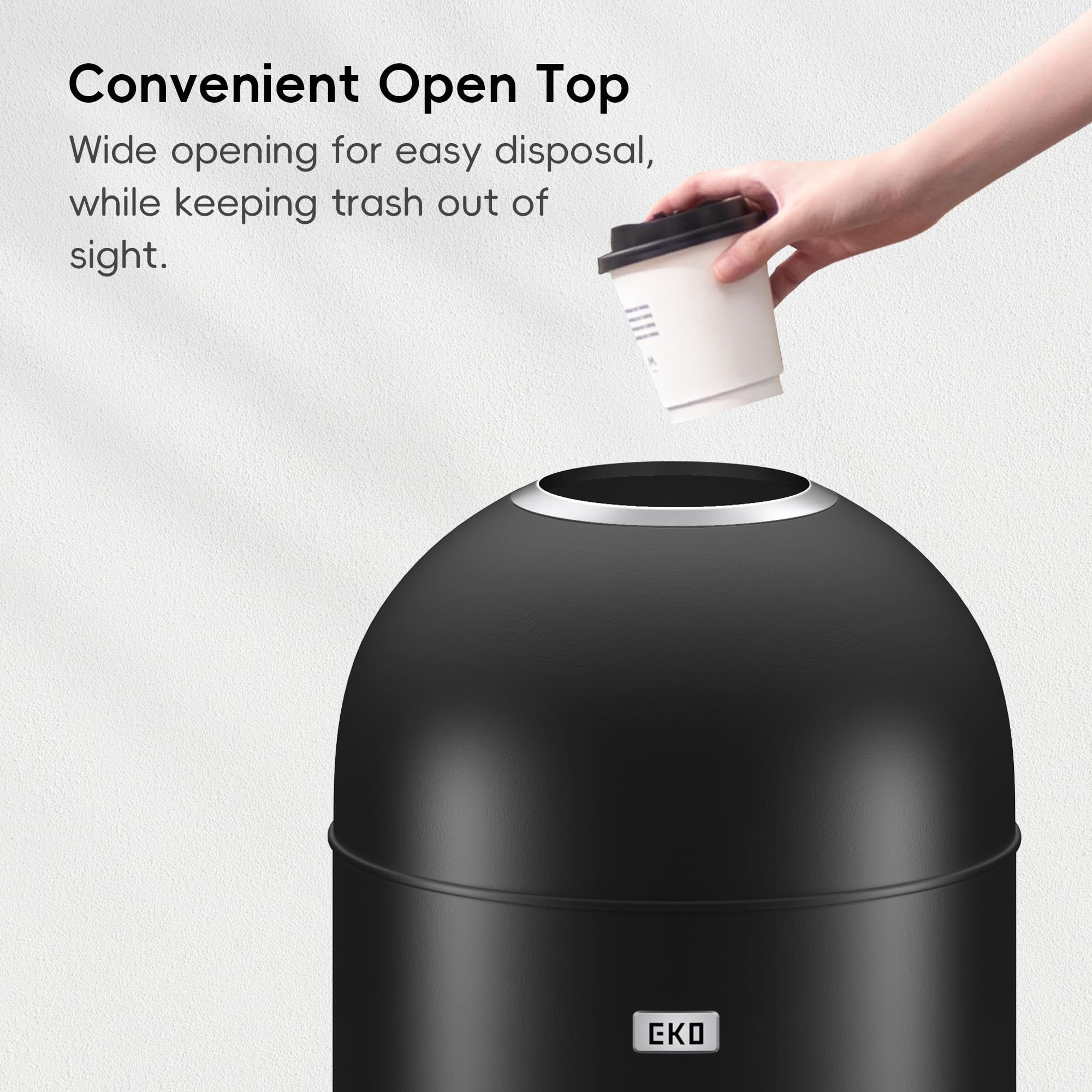 EKO Eternal 56L heavy-gauge steel shell highlighting long-lasting performance.