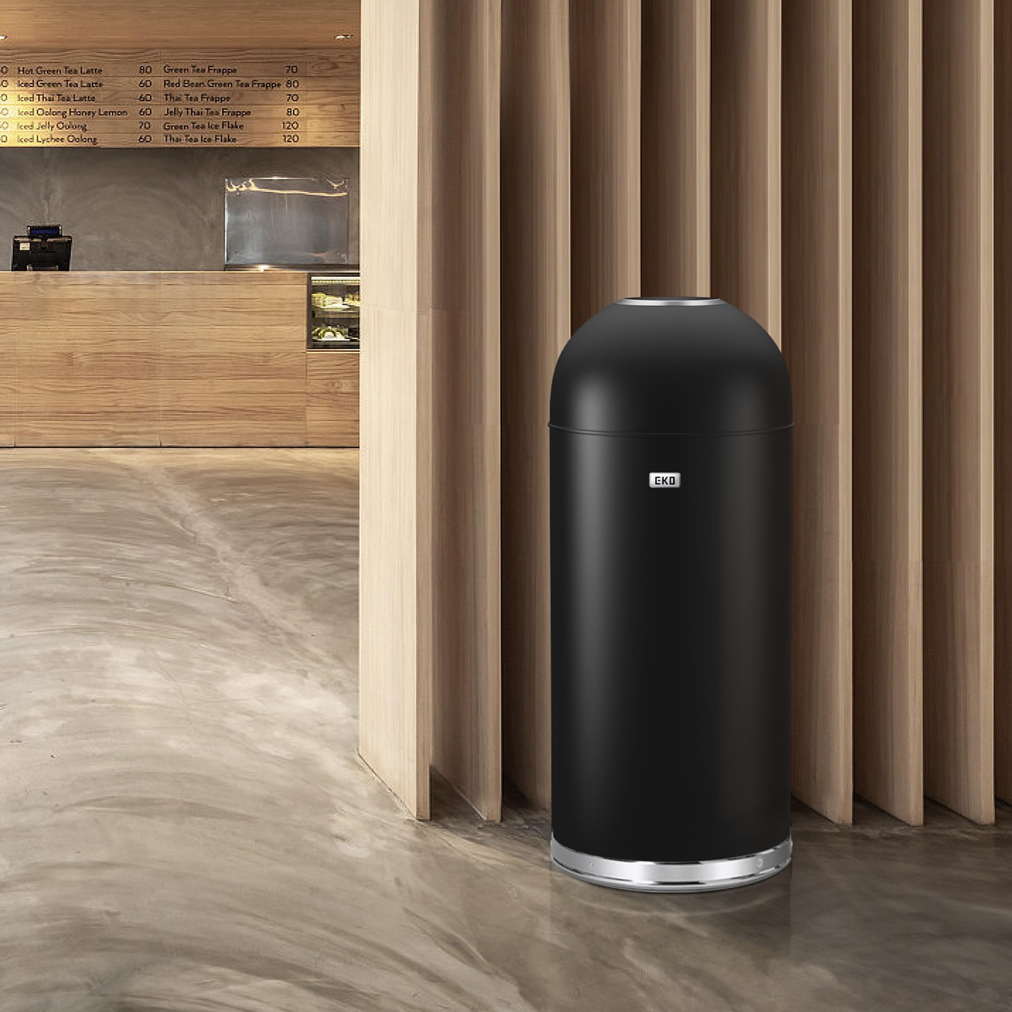 EKO Eternal 56L ideal for busy kitchens, lobbies, and outdoor zones.