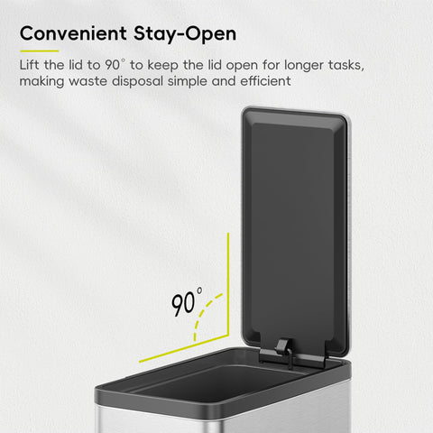 EKO fingerprint-resistant finish keeps the can looking polished with minimal care.