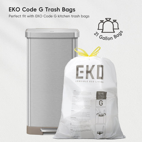 EKO Hudson rear storage view shows built-in bag compartment for easy refills.