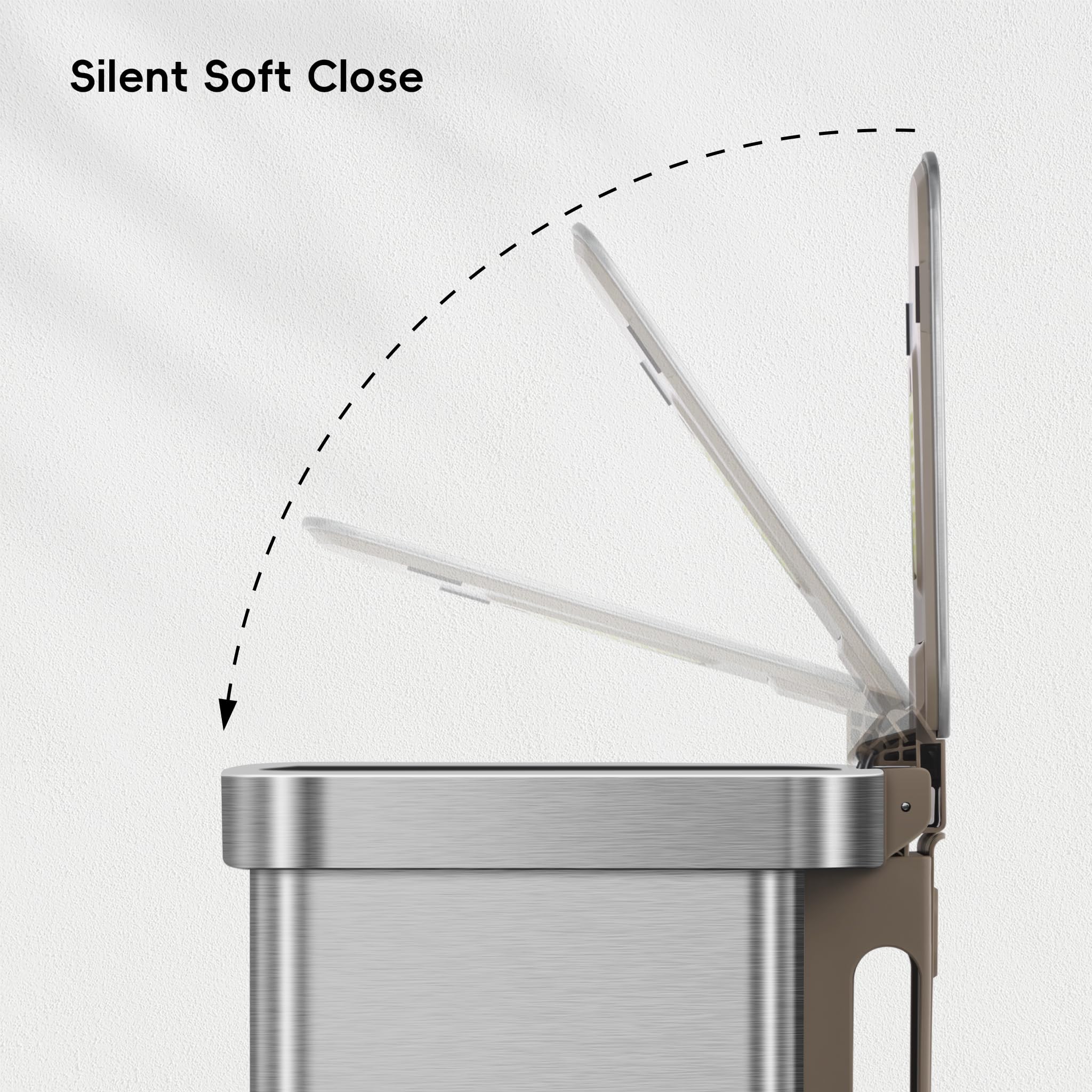 EKO Hudson soft-close lid reduces noise during daily use.