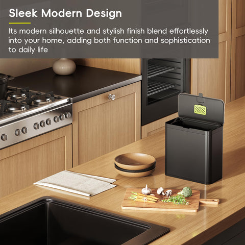 EKO stainless-steel-finish offers durable, fingerprint-resistant performance in a busy kitchen