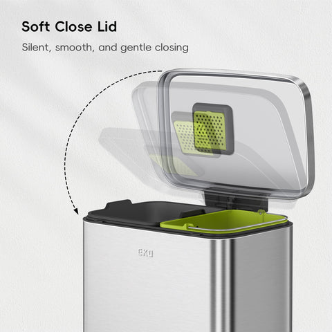 EKO Madison brushed stainless lid showcasing a durable, fingerprint-resistant finish.