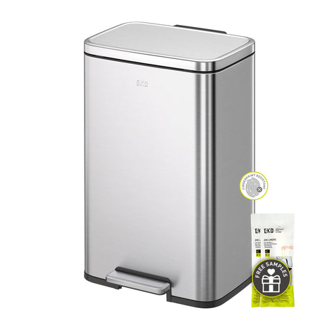 EKO Madison dual-compartment bin with 25L and 20L inner bins for easy sorting.