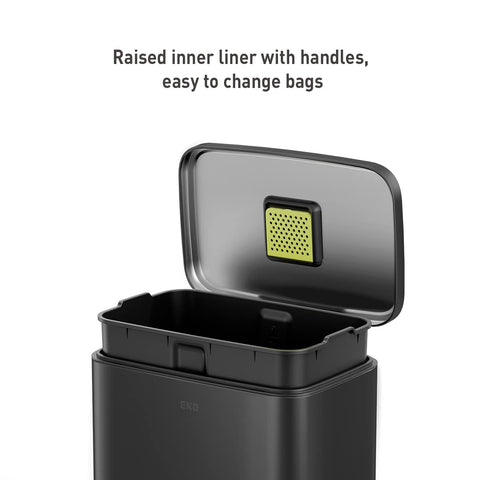 EKO Madison durable pedal action highlights long-lasting step performance for hands-free use.