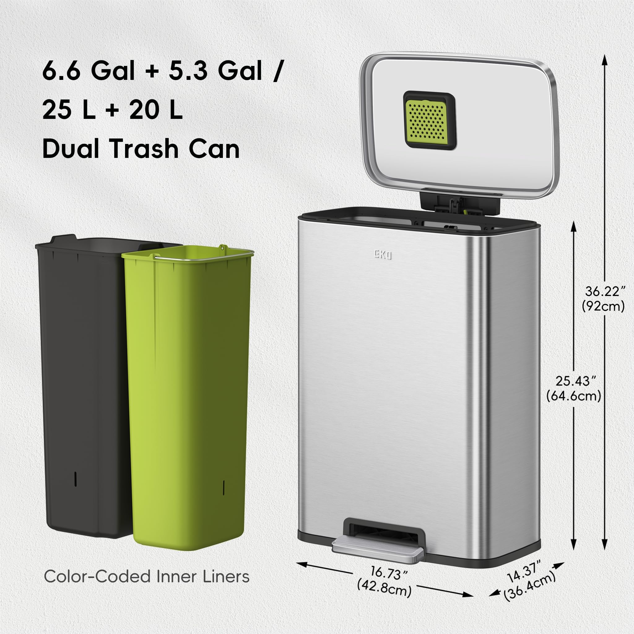 EKO Madison fingerprint-resistant finish keeps surfaces clean with less effort.