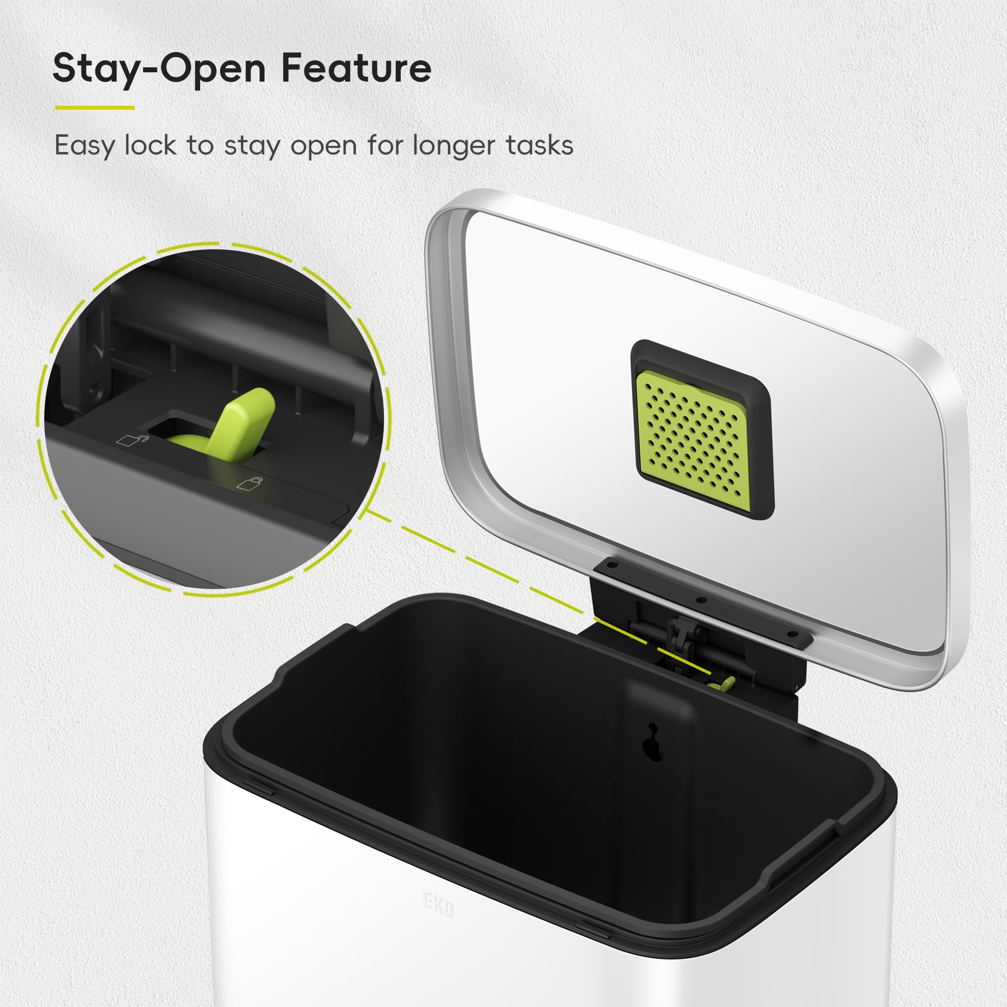 EKO Madison bag fixer slot prevents bags slipping