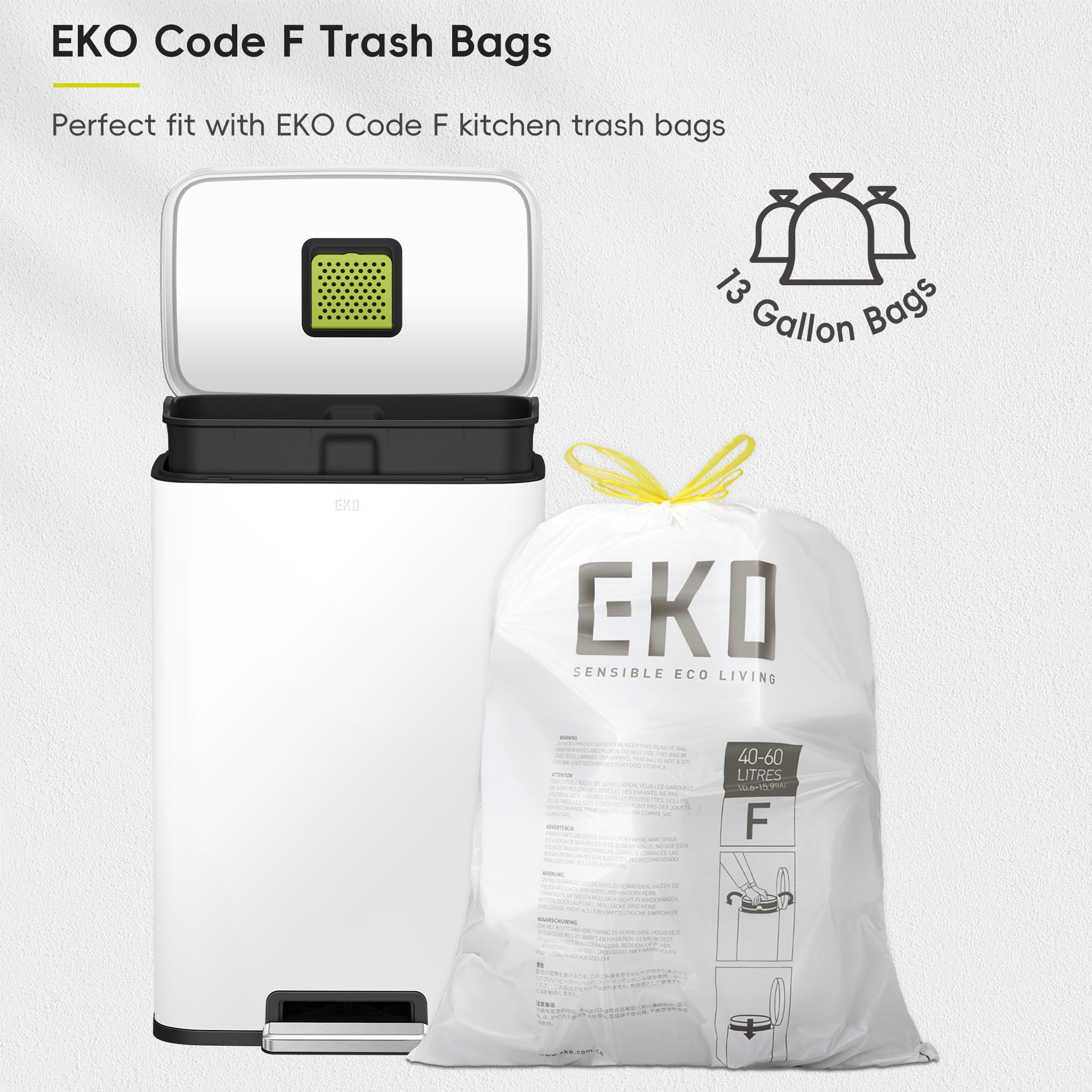 EKO Madison inner bucket with handles for quick bag swaps