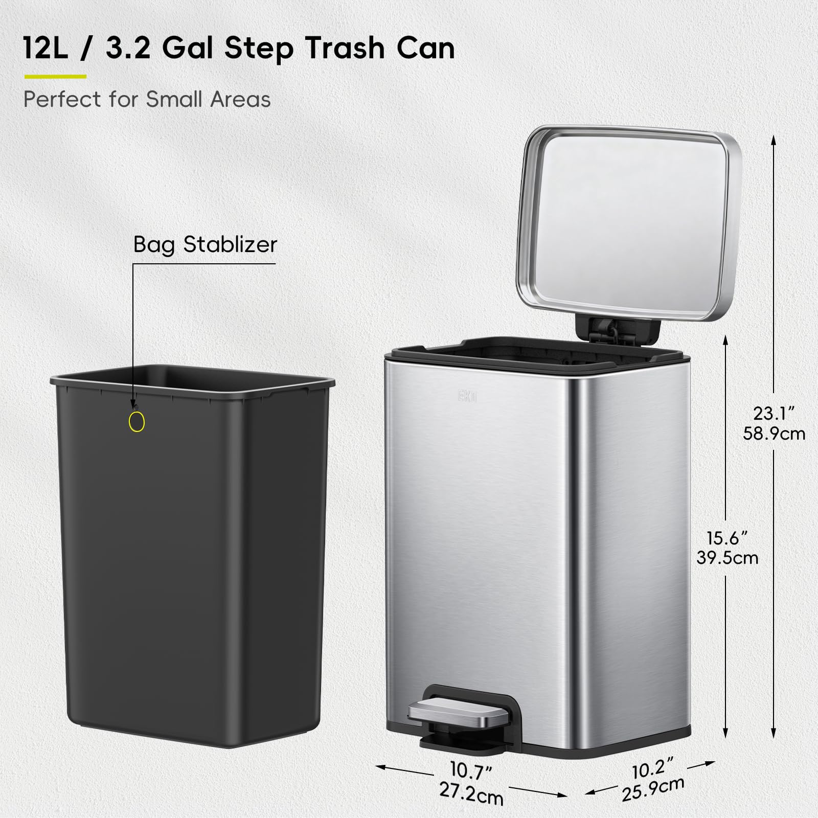 Soft-close lid prevents slams, ideal for quiet, multi-use spaces.
