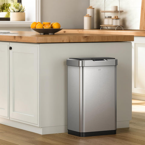 EKO Mirage-T 50L capacity enables larger disposal without bulk.