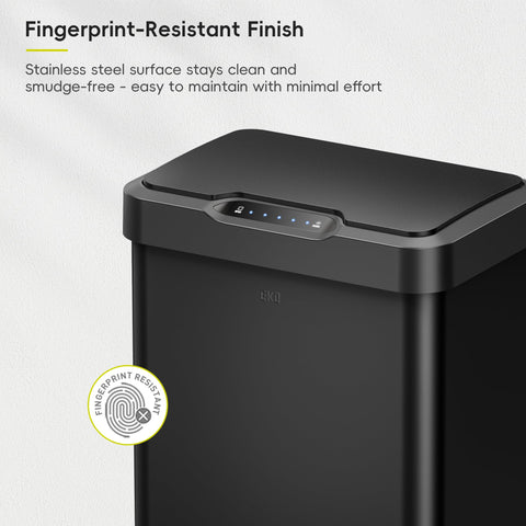 EKO Mirage-T sensor activation shows quick, hygienic lid movement.