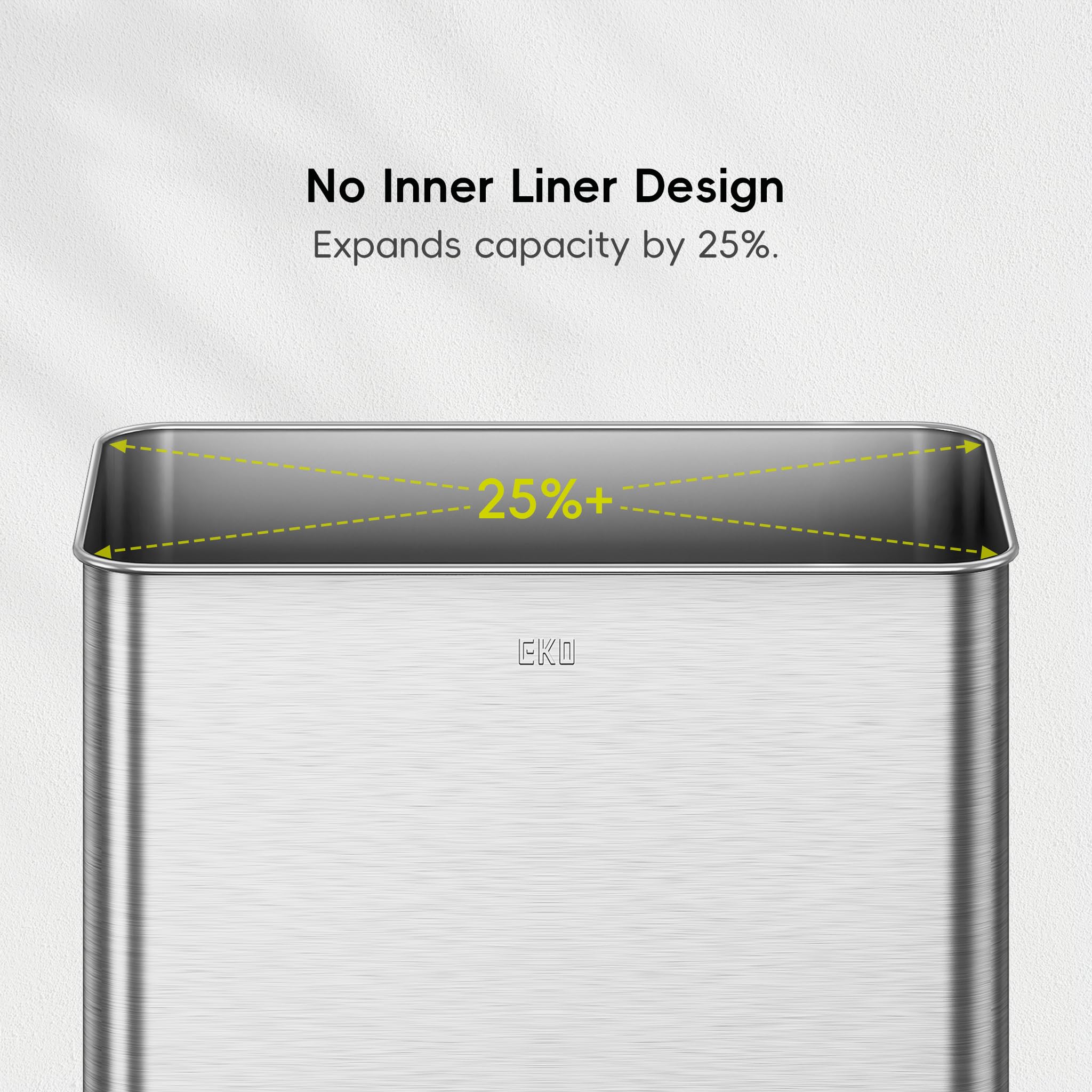 EKO Mirage X 80L deodorizer compartment reduces odors.