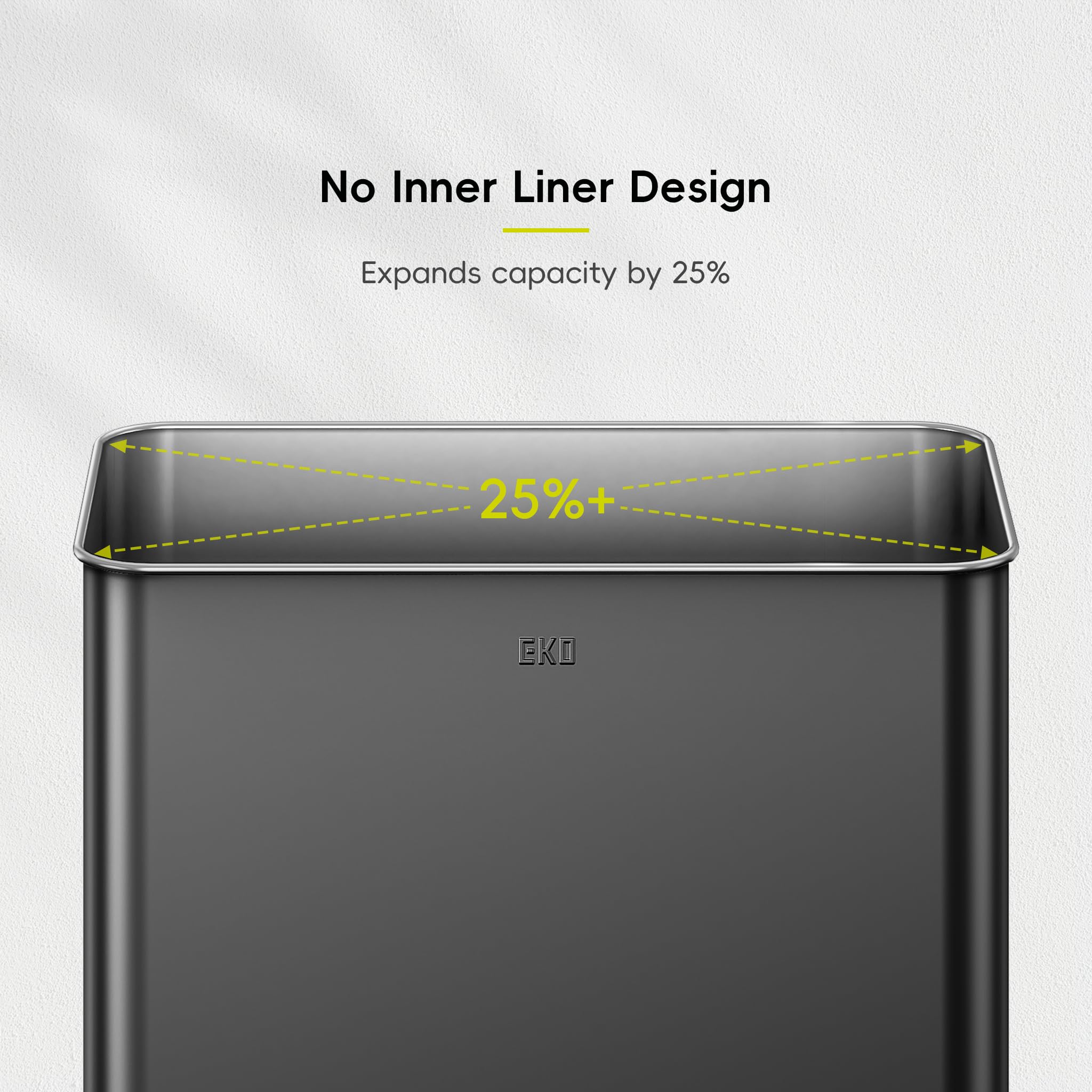 EKO Mirage X 80L matte black finish complements modern kitchens.