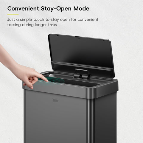 EKO Mirage X 80L touchless trash bin designed for clean kitchen disposal.