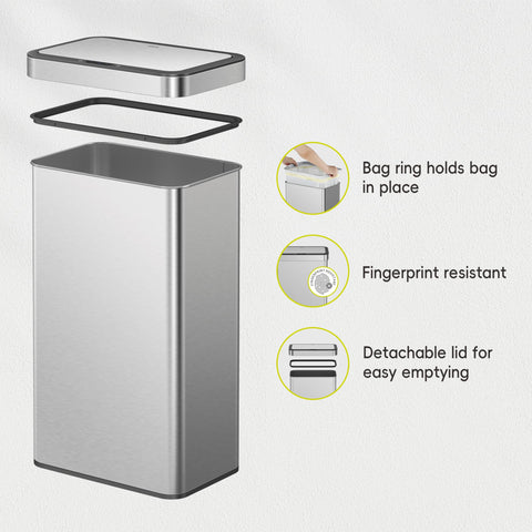 EKO Nova rectangular design maximizing interior capacity in a compact footprint.