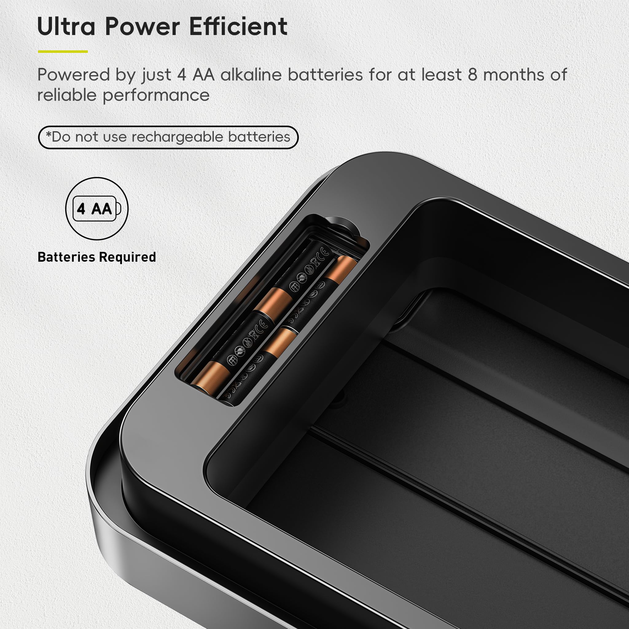 Fingerprint-resistant matte finish maintains a clean look