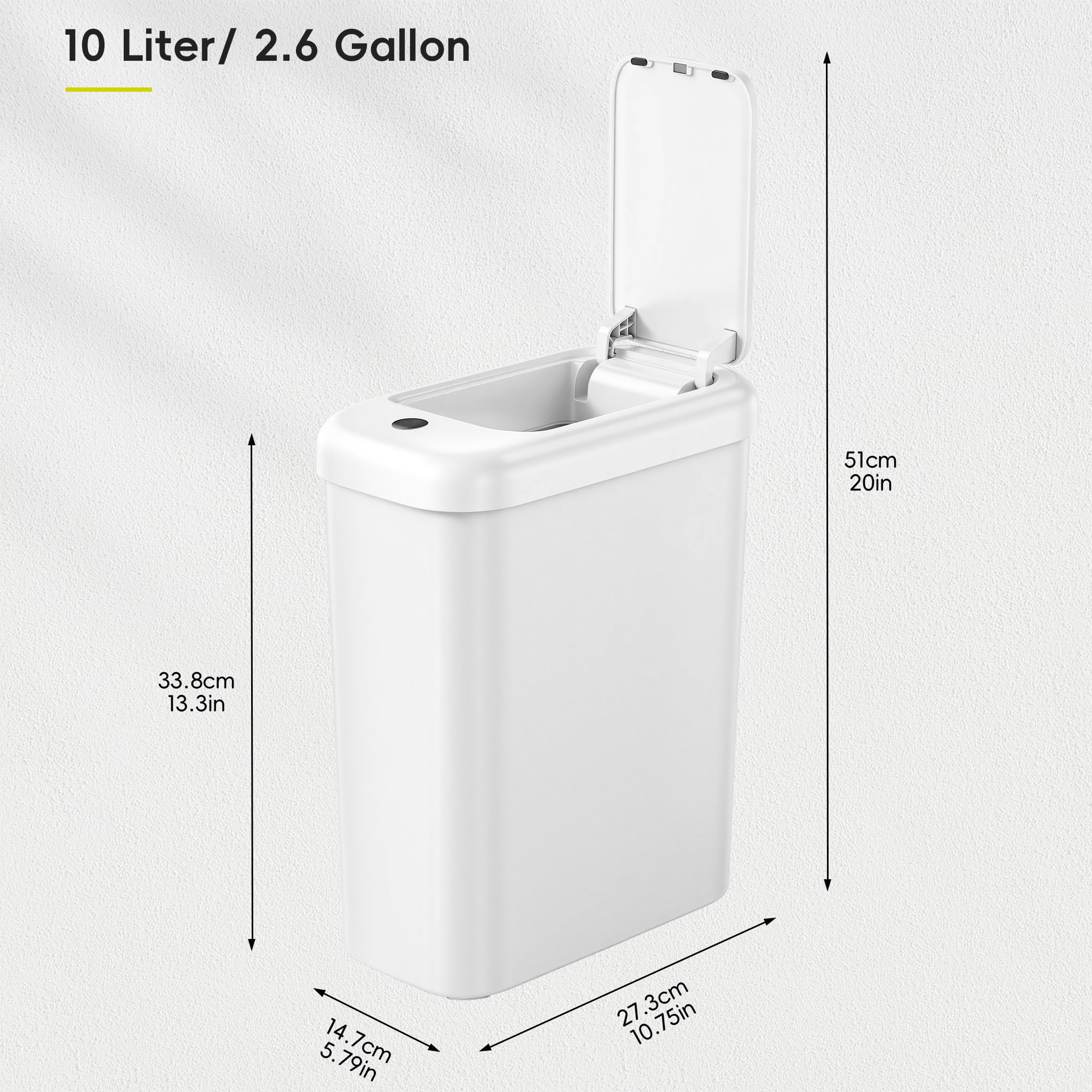 EKO sensor opening demonstrates a 0.2-second hands-free lid lift