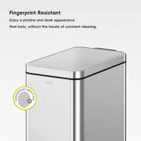 Anti-fingerprint silver finish stays clean with minimal effort.