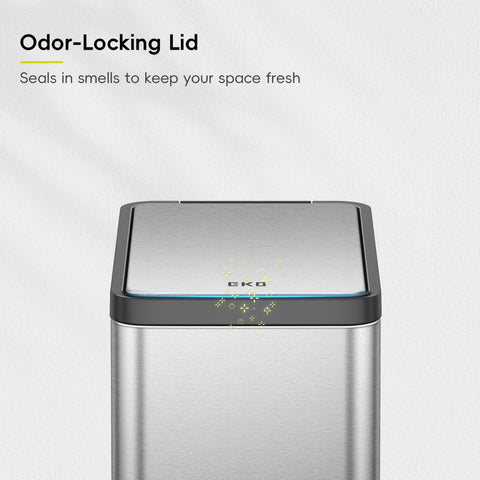 EKO soft-close lid closes quietly, reducing nighttime disturbance.