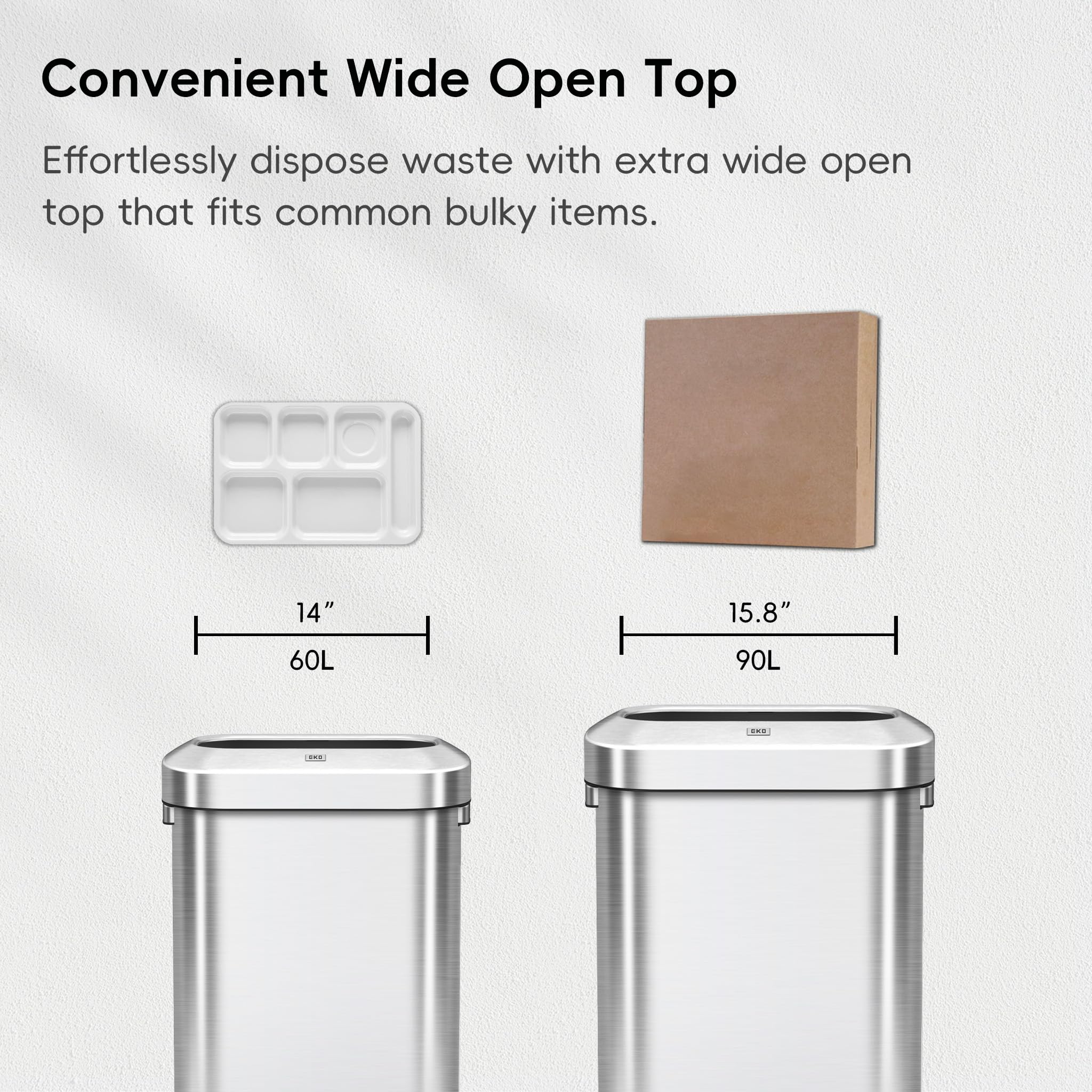 EKO Urban 24gal bag fixer keeps liners secure and neat.