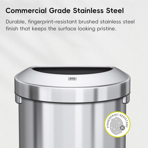 EKO Urban 60L wide opening for quick trash drop-ins