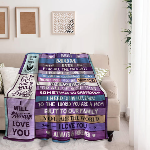 Ekpvgit Mothers Day Blanket folded, gift-ready presentation conveying warmth and care.