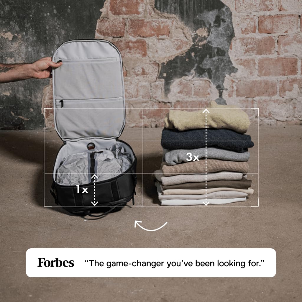Ekster travel pack fits neatly in a carry-on for easy travel