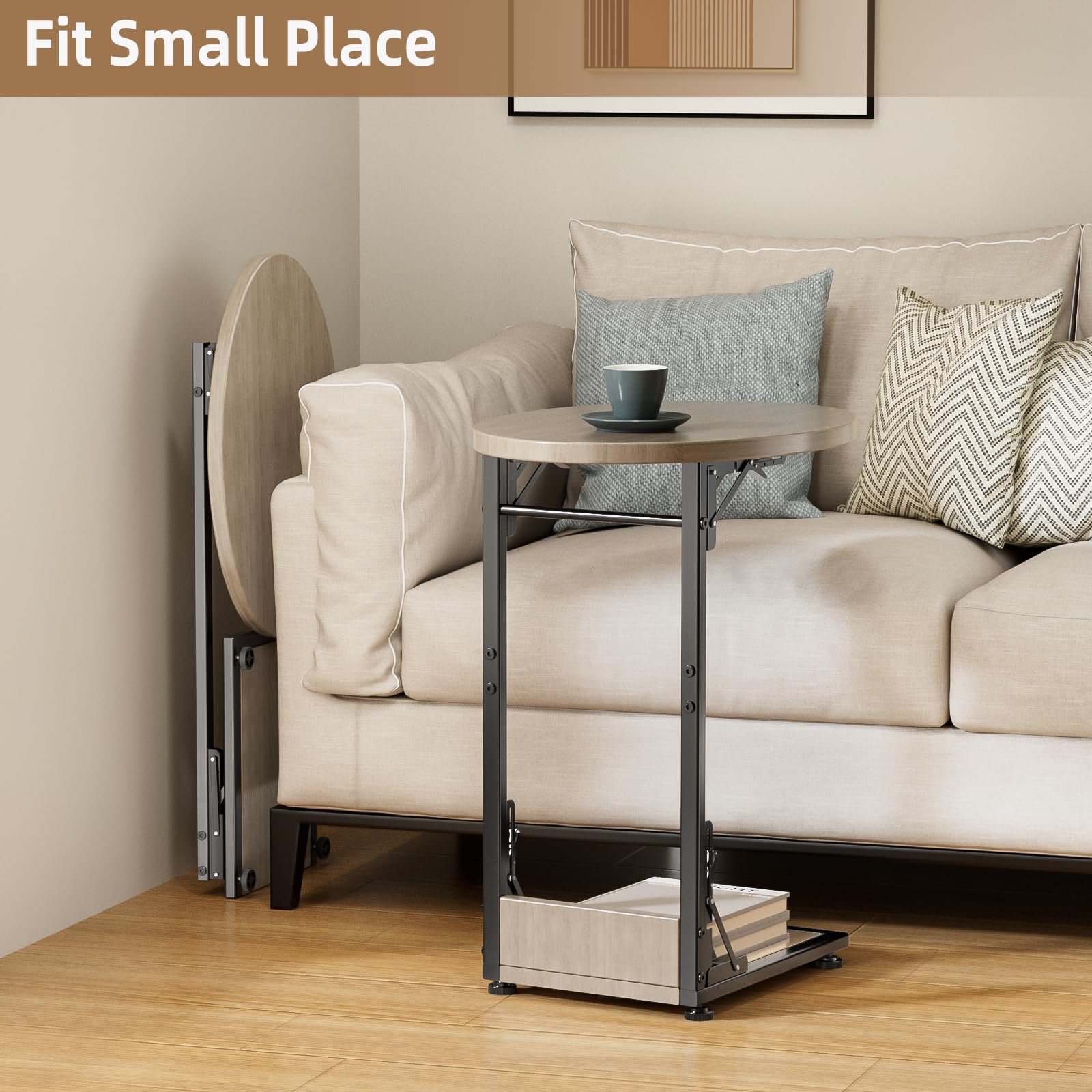 Elbourn living room coffee-ready surface adds functional style.