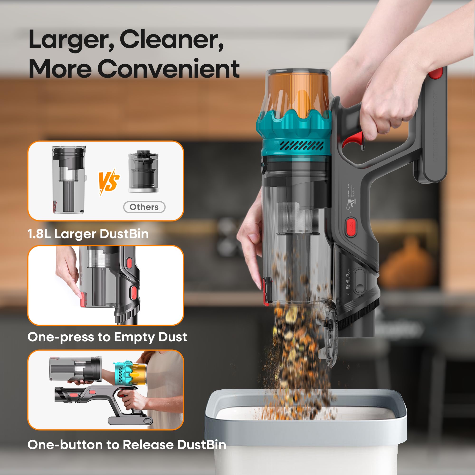 ElecKeys 7-stage filtration captures fine particles for cleaner indoor air.