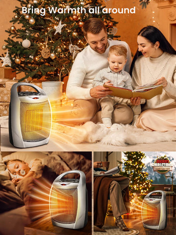 Electactic small space heater supports cozy warmth anywhere.