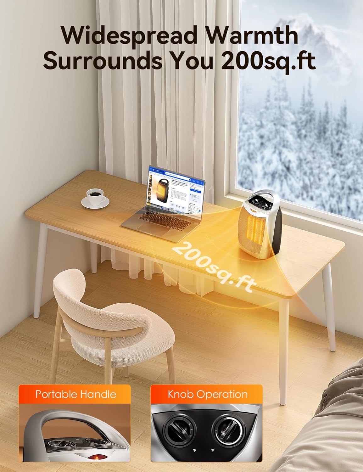 Electactic compact design fits neatly on shelves or desks.