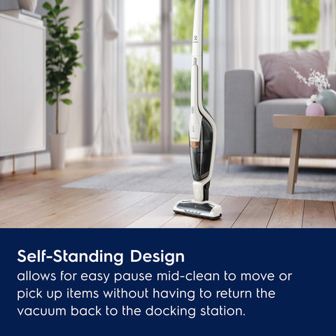 Ergorapido 180-degree EasySteer enables tight-space cleaning around furniture