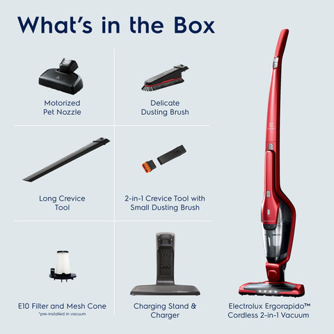 Electrolux Ergorapido Pet 180 degree EasySteer glides around furniture