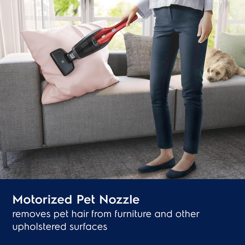 Electrolux Ergorapido Pet charging stand keeps storage tidy