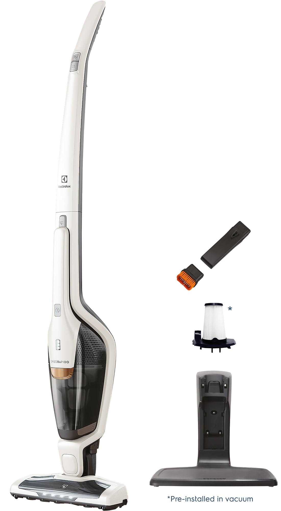 Electrolux Ergorapido cordless 2-in-1 vacuum for versatile all-floor cleaning