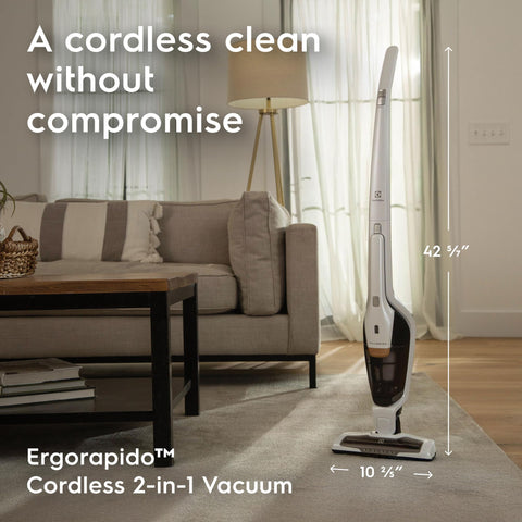 Motorized nozzle of Electrolux Ergorapido delivers strong suction