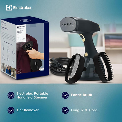 Electrolux steamer provides up to 18 minutes of continuous steam for larger items.