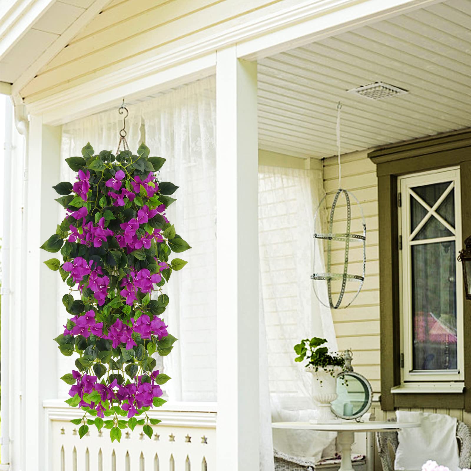 Elecxlink Bougainvillea handmade craftsmanship adds real-like charm to wall planters and baskets