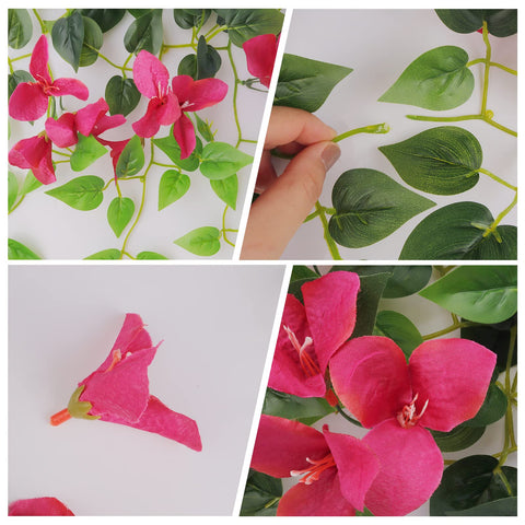 Elecxlink UV-resistant bougainvillea outdoor decor maintains color outdoors