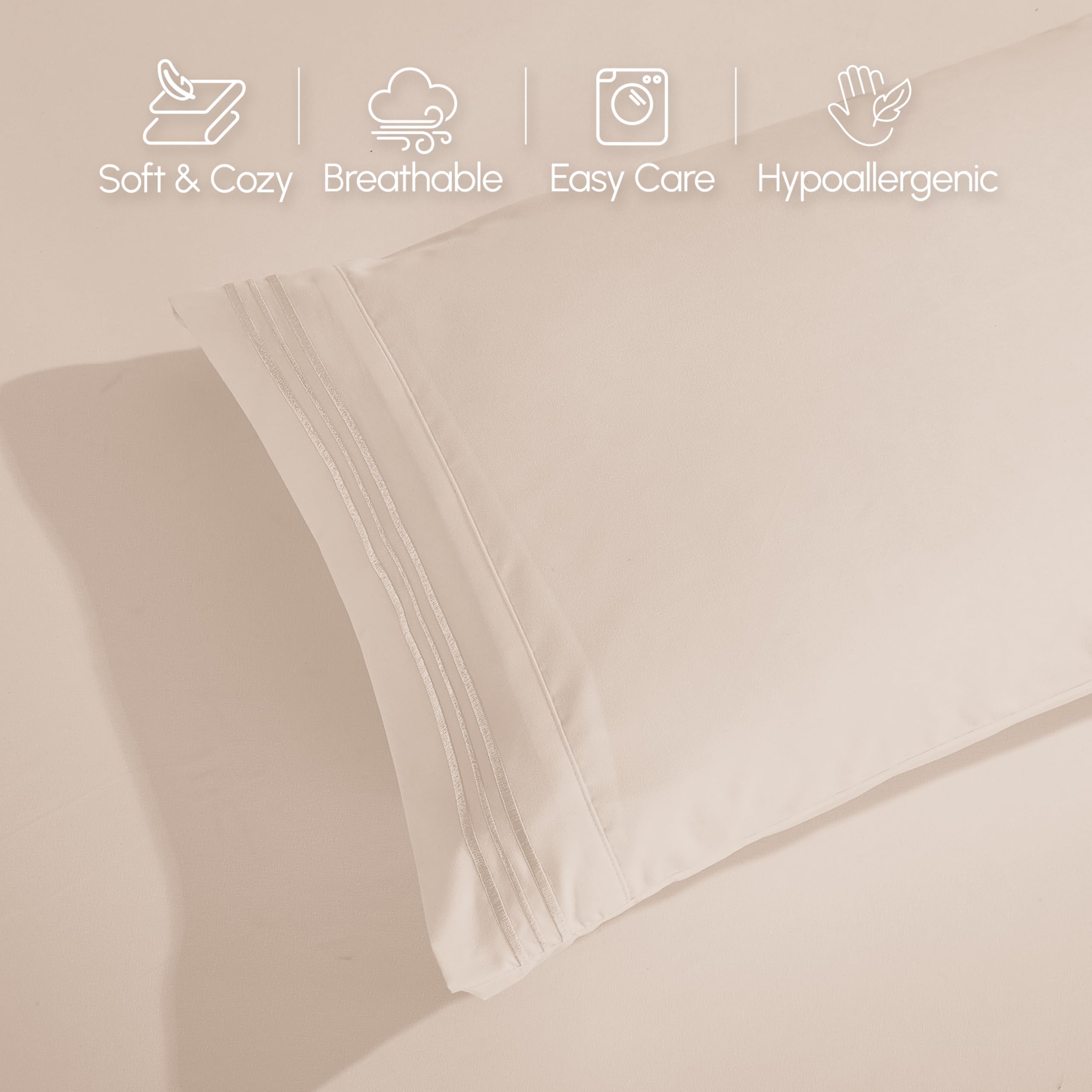 Elegant Comfort color-fast microfiber maintaining vibrant tone
