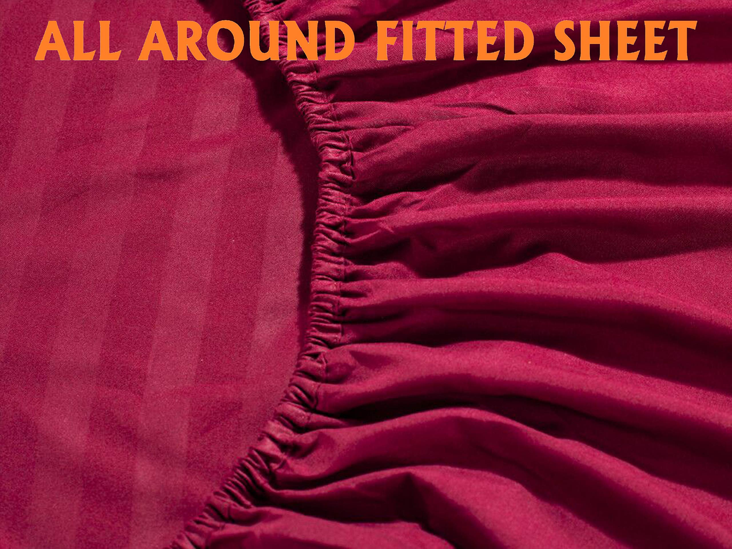 Elegant Comfort deep-pocket fitted sheet fits mattresses up to 16 inches.