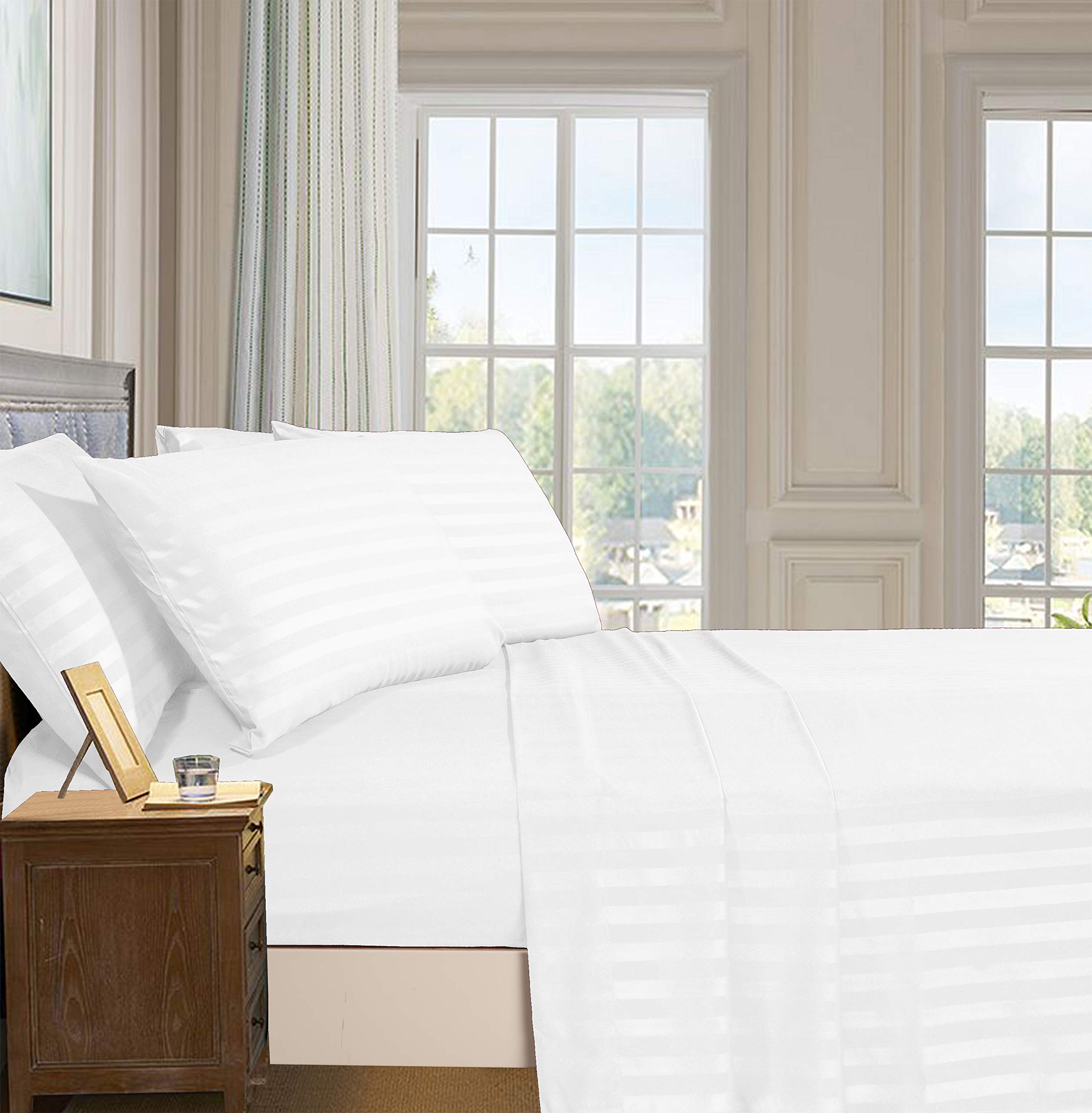 Elegant Comfort king flat sheet ready to feel luxuriously soft